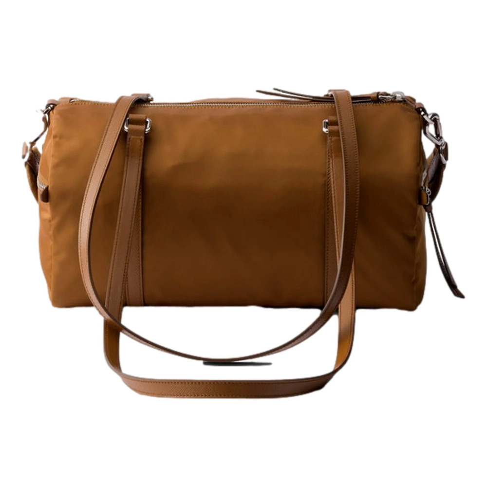 Prada Small Re-Nylon and Saffiano Leather Duffel Bag
